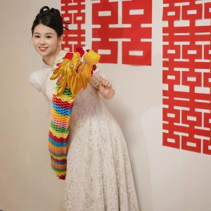 Personalización avanzada, nuevo estilo retro chino, elegante y lujoso, vestido de boda de compromiso con encaje cheongsam